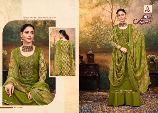 Alok Amber 9 Fancy Rayon Embroidery Designer Dress Material